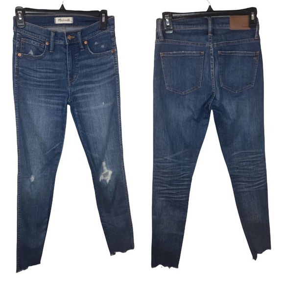 Madewell High Rise Skinny Jeans Allegra Wash 25 - Picture 3 of 3